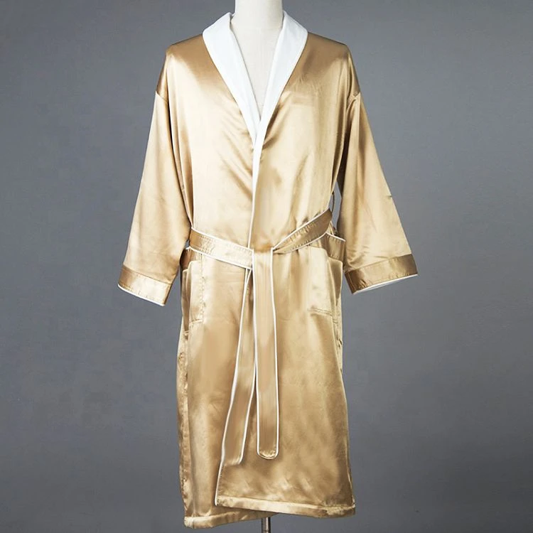 Hotel Imitation Silk Bathrobe