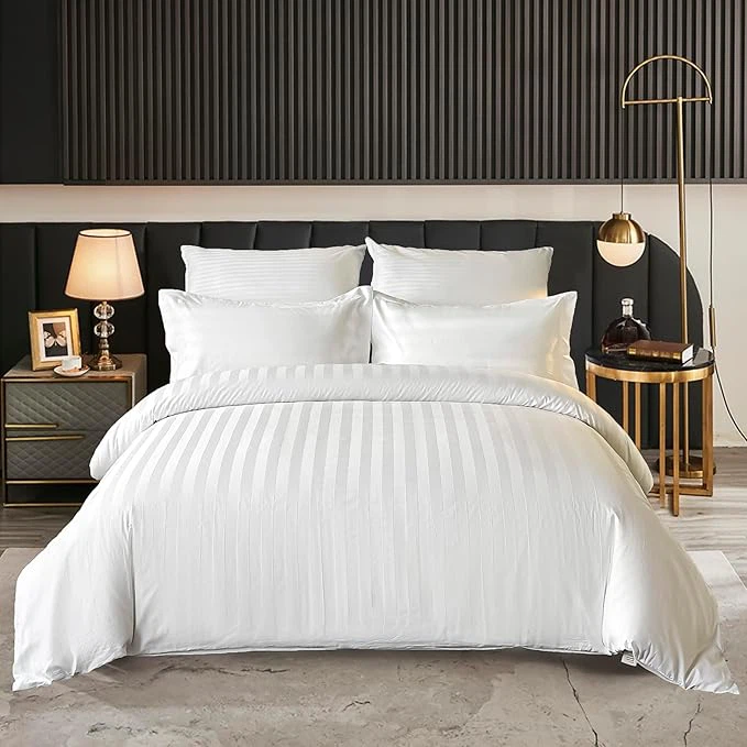 Satin Stripe Bedding Set Satin Stripe Bedding Set
